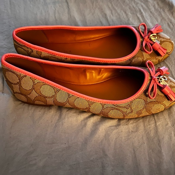 Coach slip on flats. Worn once. Come from a smoke free home. - Picture 1 of 5